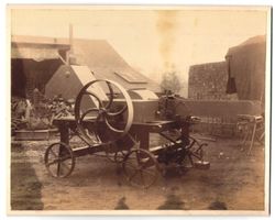 Fotografie Wantage, alte Dreschmaschine 