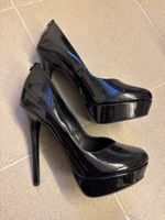 Pumps Steve Madden 38 Lackleder Schwarz Absatz Plateau