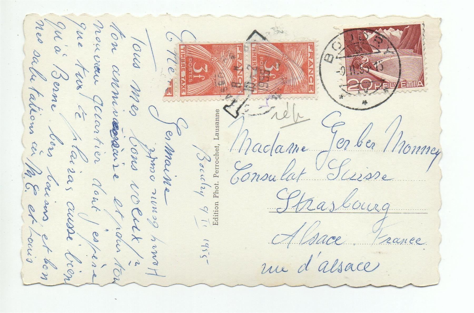 Cartoline postali: BOUDRY Auto - Tanksäule Esso – Usato da Jona venduto da philajona 1
