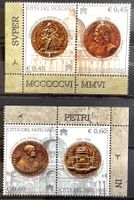 2006 Vatikan - 500 Jahre Peter Basilika Satz** Mi-1554 - 57