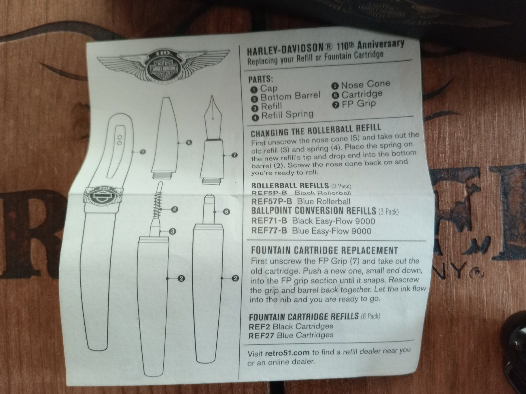 Harley-Davidson Penna & Evidenziatori: Harley-Davidson 110th Anniversary Rollerball Limited – Nuovo e nell'imballaggio originale da Waldenburg venduto da Wild_Thing_II 6