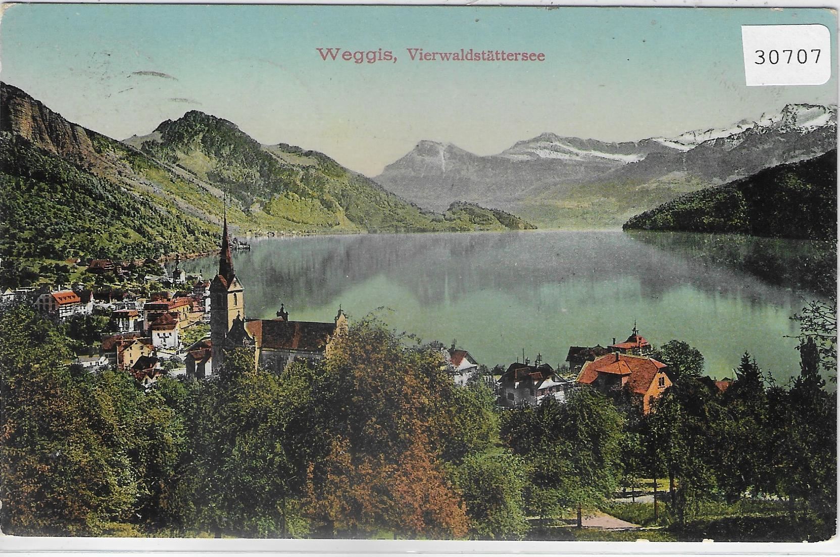 Cartes postales: Weggis - Generalansicht - Litho – D'occasion à Ettingen par Kartenplanet