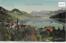 Weggis - Generalansicht - Litho