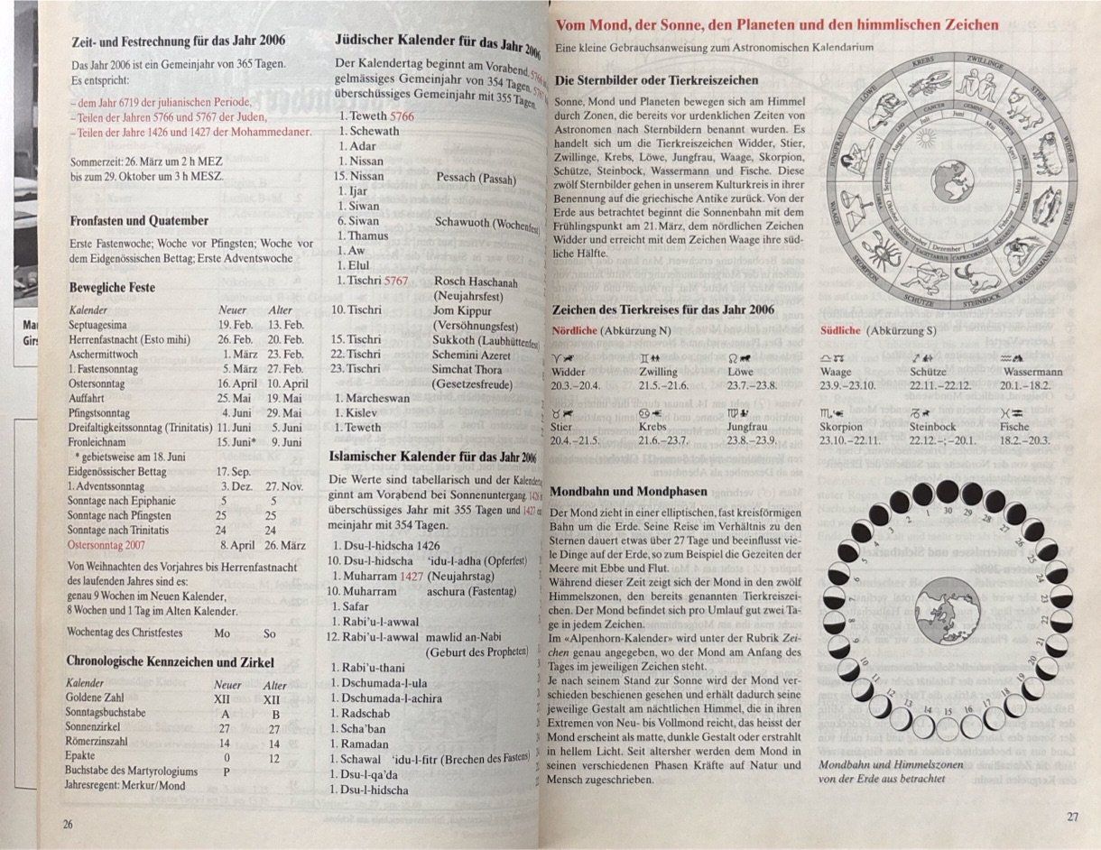 Libri: Alpenhorn-Kalender 2006 – Usato da Sarnen venduto da Livres 3