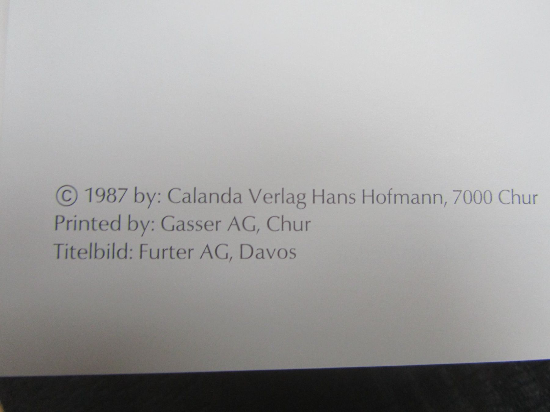 Libri: H. Hofmann:  MALOJA und die Passlandschaft – Usato da Seengen venduto da mikelele 1