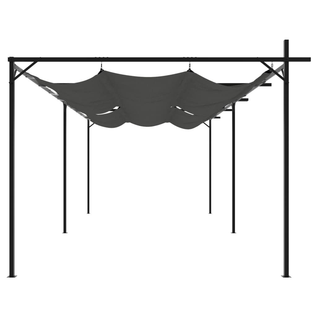 Unterstände: Pergola mit Schiebedach Anthrazit 589x292x230 cm – Neu und originalverpackt aus  von  3