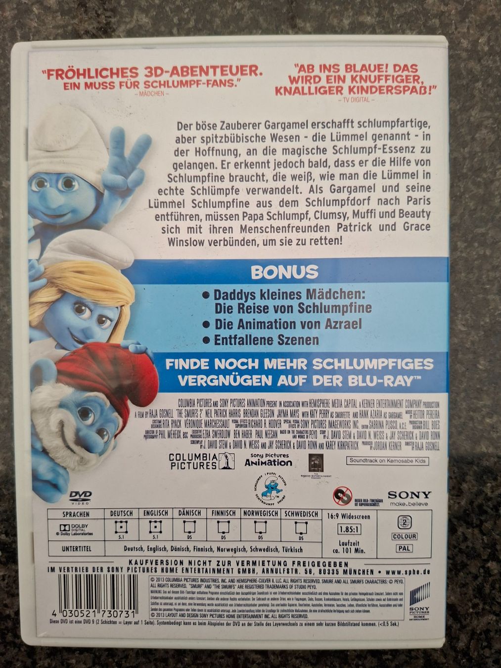 Tutti i DVDs: DVD - Die Schlümpfe 2 – Usato da Boniswil venduto da Totomat-Lady2 1