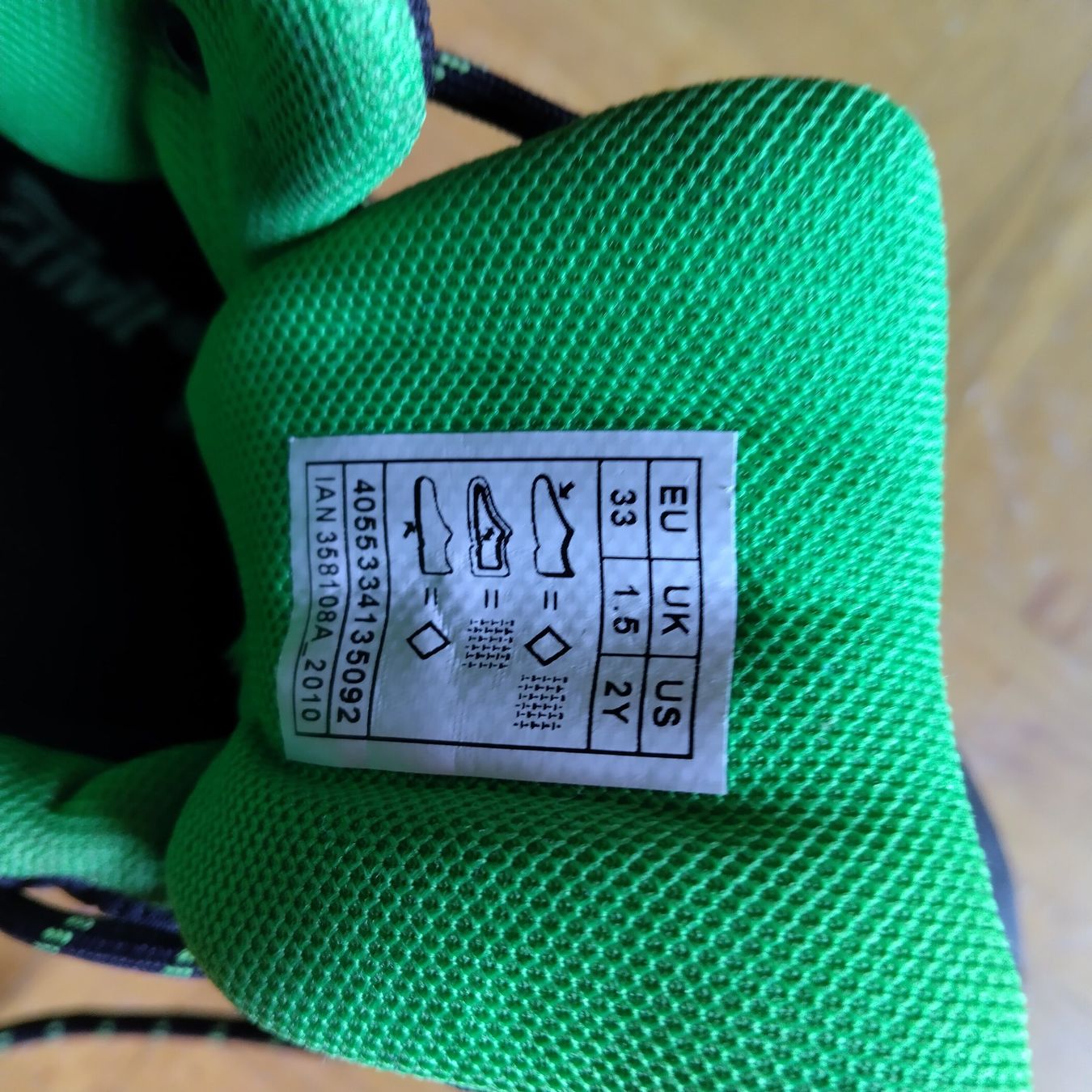Scarpe da uomo: Wanderschuhe Kinder Crivit schwarz grün 33 – Usato da Oberdorf NW venduto da niederj 4