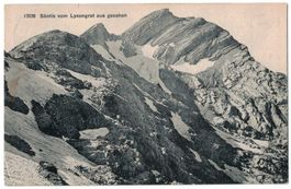 Säntis vom Lysengrat aus, Stempel Hotel, gelaufen 1911