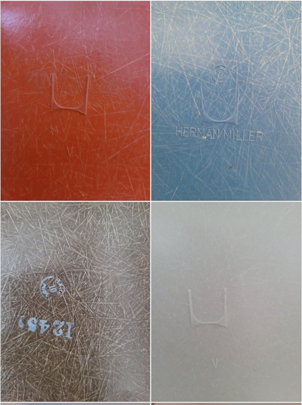 Herman Miller Sedie: 4 Eames Fiberglas Stühle Vitra, Herman Miller, Eiffel Base – Usato da Uttwil venduto da designwerk5 4