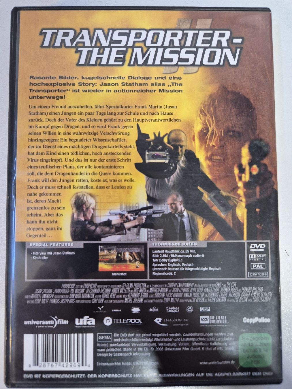 Tutti i DVDs: Transporter - The mission DVD – Usato da Lindau venduto da Hammy0740 1