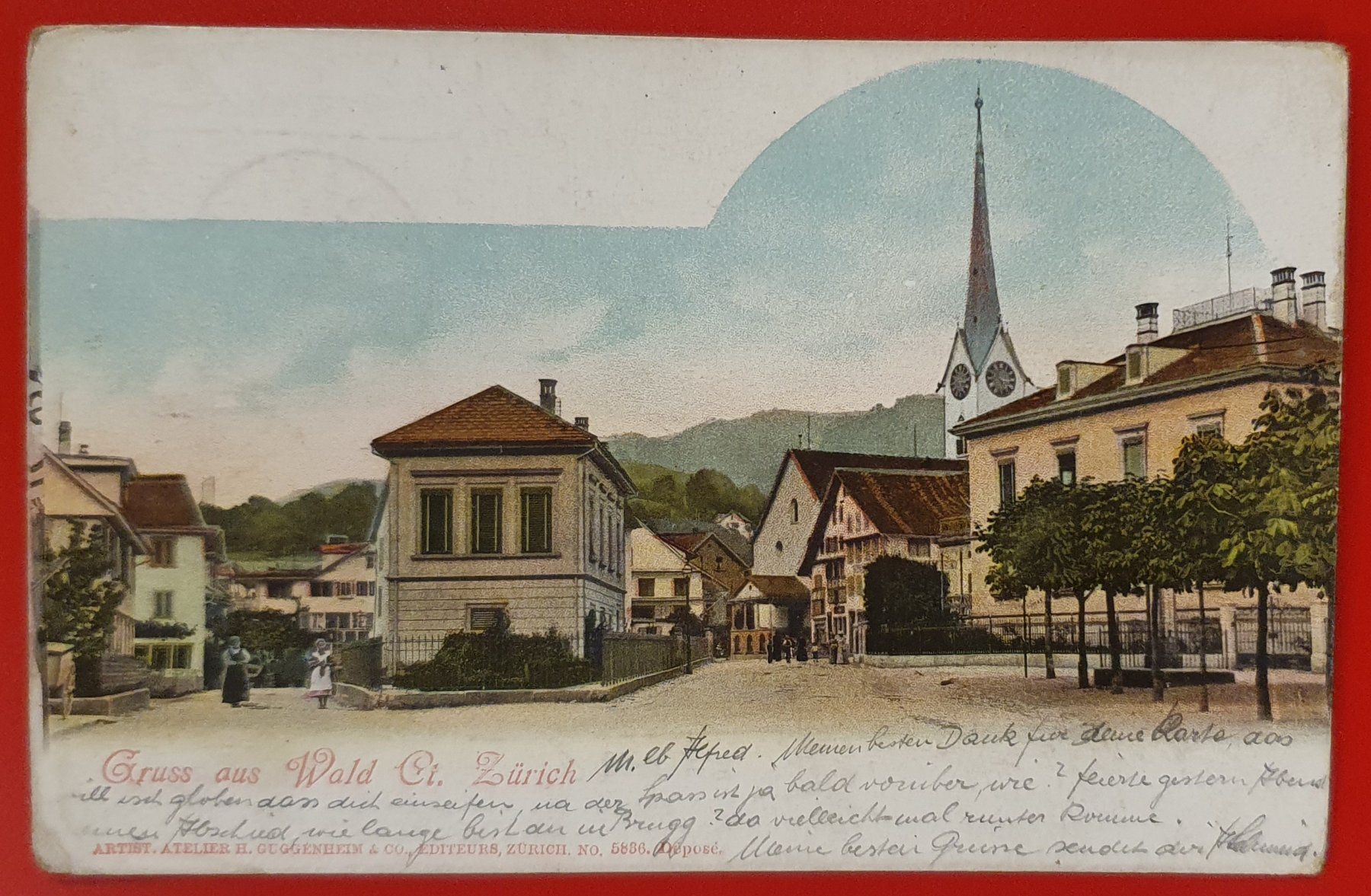 Cartoline postali: Gruss aus Wald 1902 – Usato da Kreuzlingen venduto da Rschweiz1