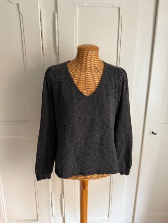 PHILOSOPHY - Strickpullover dunkelgrau meliert S