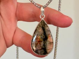 Collier avec labradorite - Élégant & Naturel!