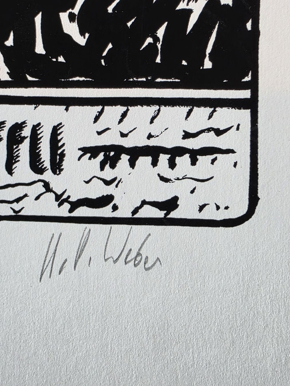 Xilografie: Triptychon H.P. Weber - Schiffli - Signiert 22/60 – Nuovo (secondo la descrizione) da Nyon venduto da elb_qt5b 6