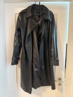 MNG Trenchcoat Kunstleder Schwarz Groesse M nie getragen