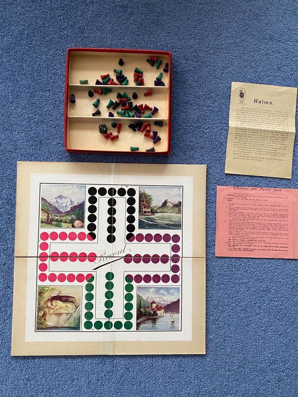 Giochi: 5 Stück alte Gesellschaftsspiele Halma und weitere – Usato da Appenzell Meistersrüte venduto da zongabolla 5
