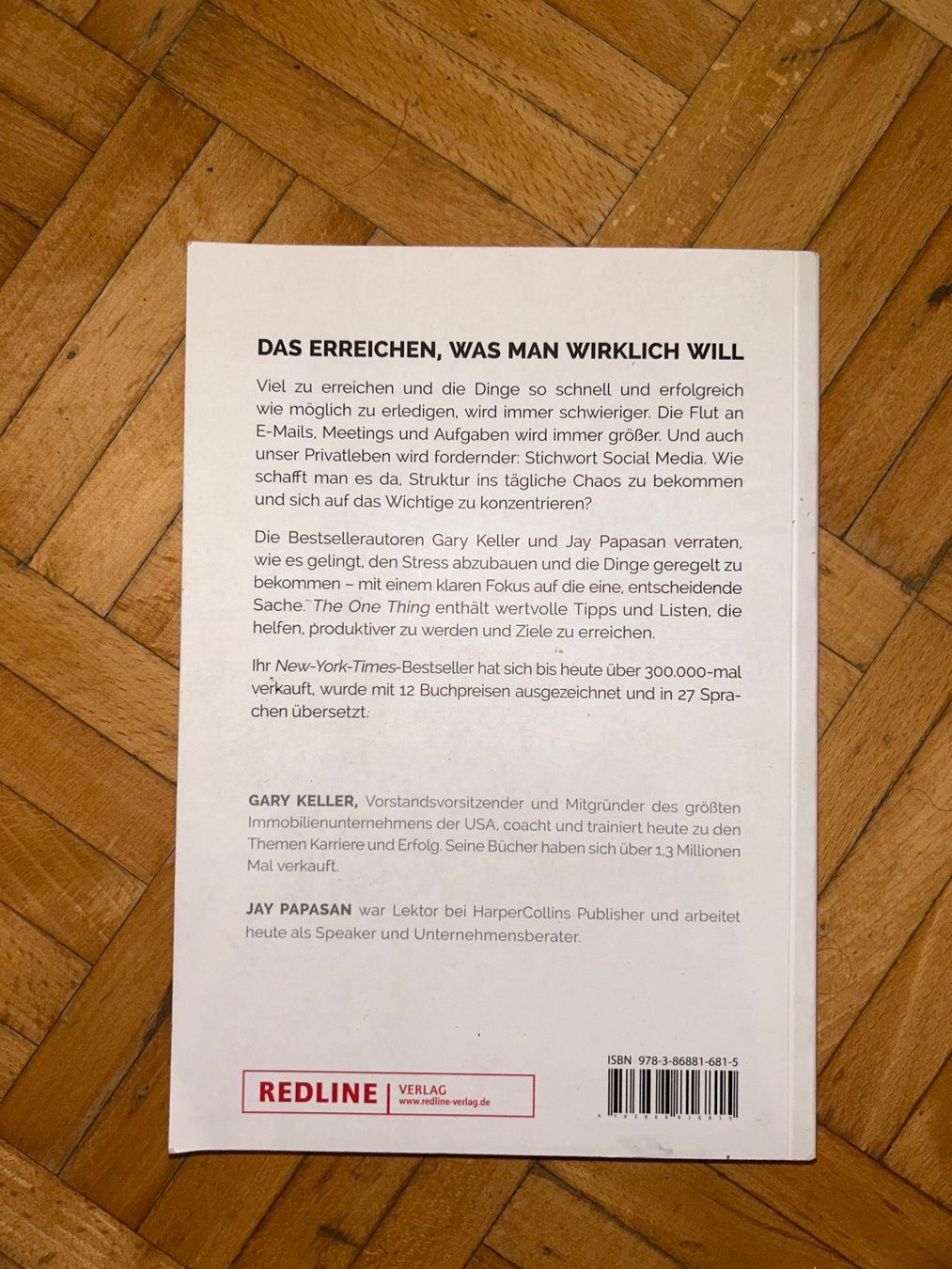 Bücher: The One Thing von Gary Keller – Neu (gemäss Beschreibung) aus Zürich von giu_t5g8 1