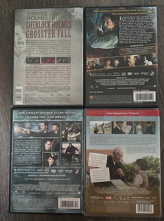 Tutti i DVDs: Sherlock Holmes Serie und Filme Collection  – Usato da Winterthur venduto da Geilotime 2