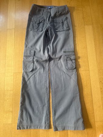 Damen Cargo Hose grau Grösse 34 guter Zustand