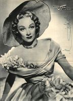 MARLENE DIETRICH original Autogramm / Magazinbild