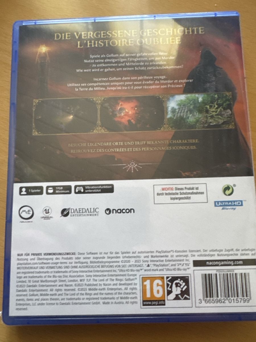 Sony Giochi: Gollum – Nuovo e nell'imballaggio originale da Brunnadern venduto da Nanuk60 1