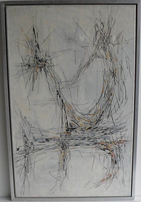 Tableaux: KORADI Henry. OELGEMÄLDE. Abstrakte Komposition – D'occasion à Basel par basilisk04