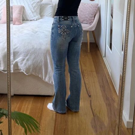 Miss Me Vintage Miss me Flared Jeans Blue