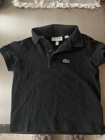 Polo Lacoste noir enfant 3 ans (98 cm) 🐊