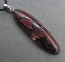 ♥ Anhänger / YOWAH BOULDER OPAL /GROSS / SILBER ♥