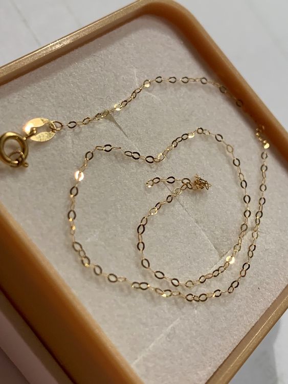 Indisches Fußband Orange - Velour Leder Geknotet 1m