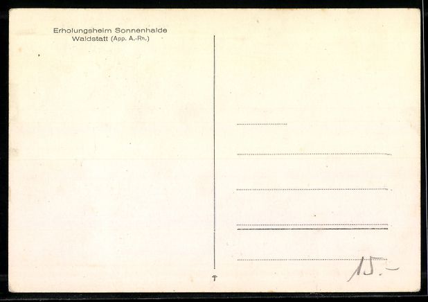 Ansichtskarten: Waldstatt /App. A.-Rh., Erholungsheim So – Gebraucht aus Berlin von bartko-reher 1