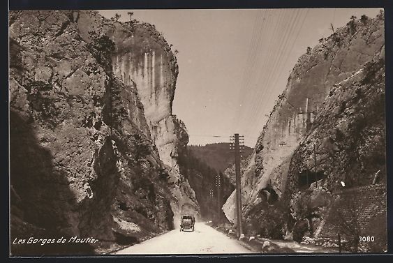 Cartes postales: Moutier, Les Gorges de Moutier, Ortsansi – D'occasion à Berlin par bartko-reher