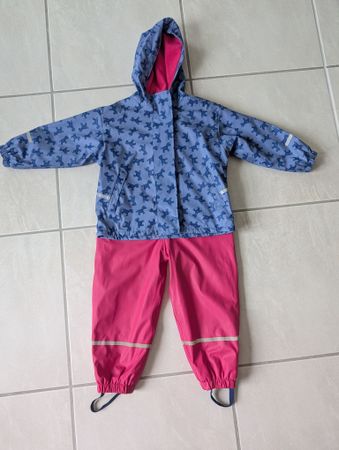 Regen-Kleidungsset gefüttert Gr. 110/116
