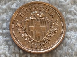 1 centime/rappen 1921