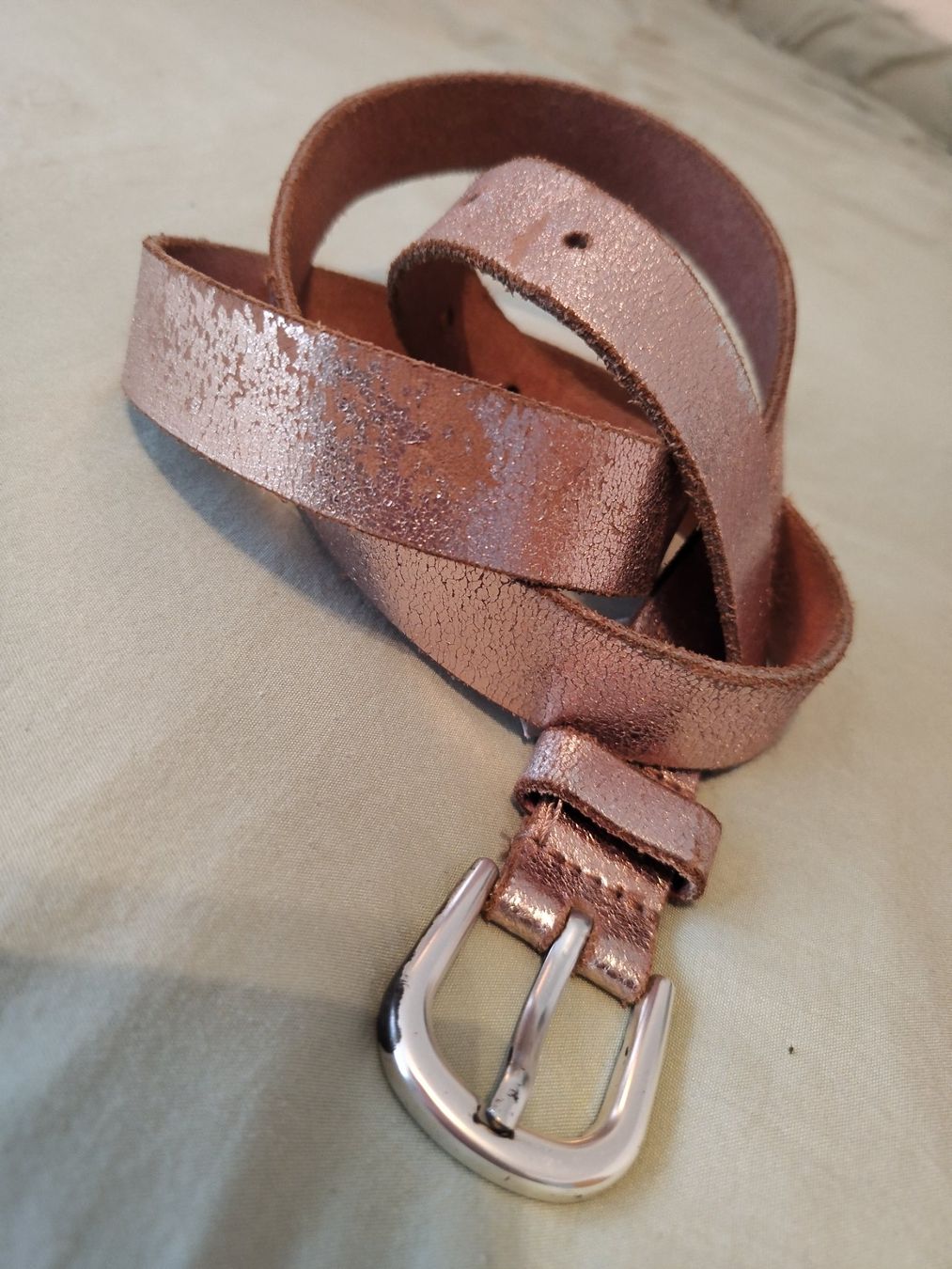 Esprit Cinture: Esprit Ledergürtel Rose-Gold, Gr. 100 – Usato da Mumpf venduto da Roxy_Piercing