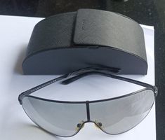 Sonnenbrille PRADA Damen Herren silber getönt guter Zustand