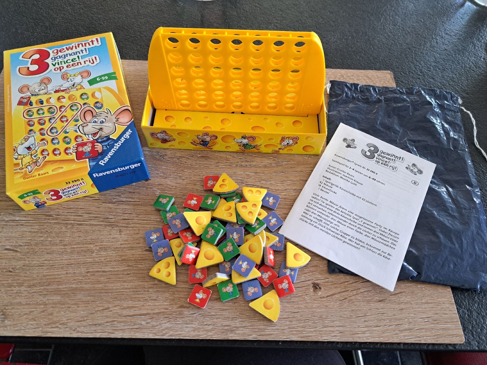 Ravensburger Spiele: Spiel Ravensburger 3 gewinnt! Mäuse & Käse – Gebraucht aus Bergdietikon von Staphylococcus 2
