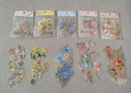 200 Stickers mit Blumen 🌸🏵️🌼🌷