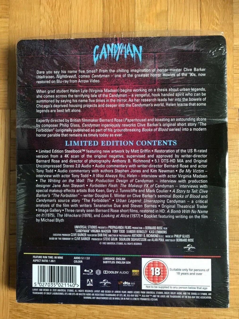Tutti i DVDs: Candyman - Steelbook - mit Booklet - Blu-ray – Nuovo (secondo la descrizione) da Zürich venduto da Malcom 1