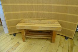 Kleine vintage massive Holzbank