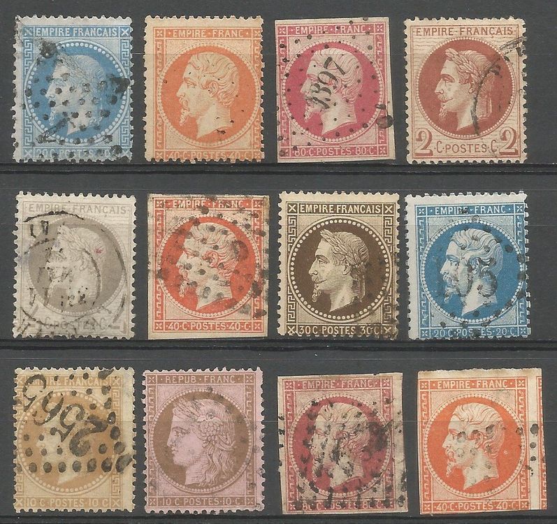 4 Timbres Anciens de France ( Napoléon ) | Kaufen auf