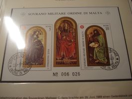 Malta, 1989, Block  Malteser Orden, ET-o + **