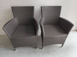 2x Rattansessel / Stühle aus Rattan