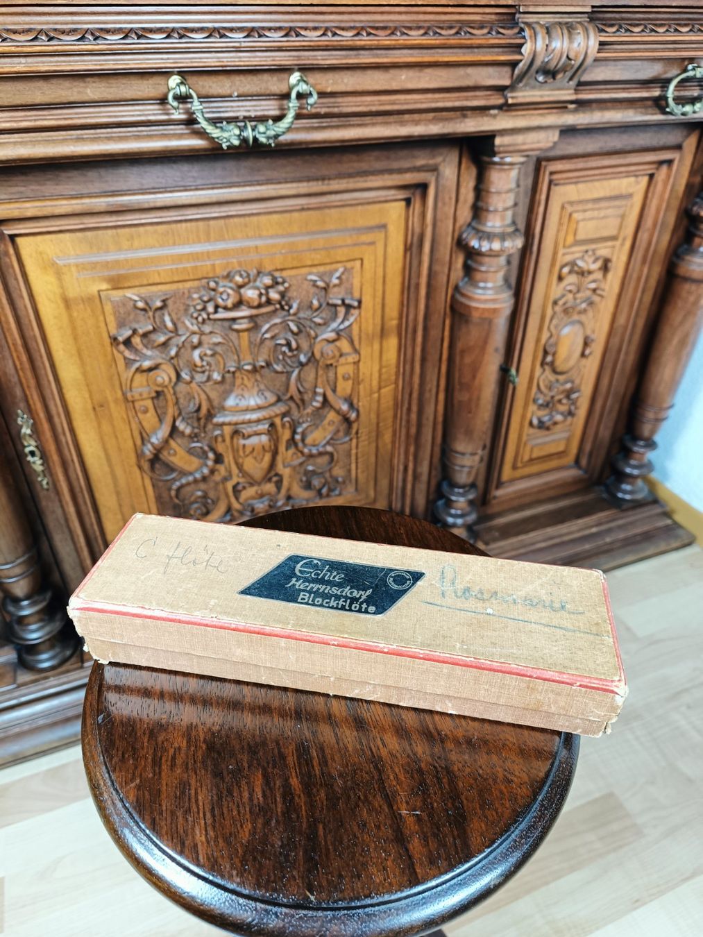 Instruments de musique: Vintage Blockflöte "Echte Herrnsdorf" in OVP – D'occasion à Steffisburg par ZeitReise_