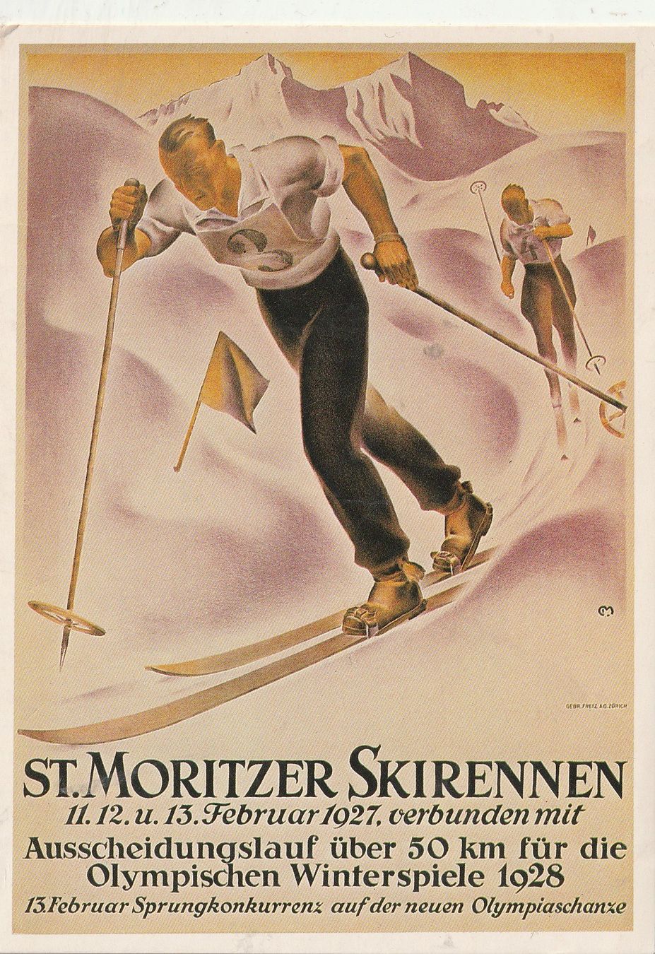 Cartoline postali: Werbekarte ST. Moritz – Usato da Lumbrein venduto da made02