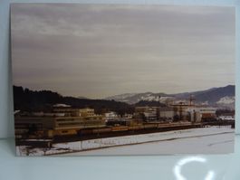 Foto SBB Re 4/4" EC München Zürich Winkeln-Gossau 3.2.1992.