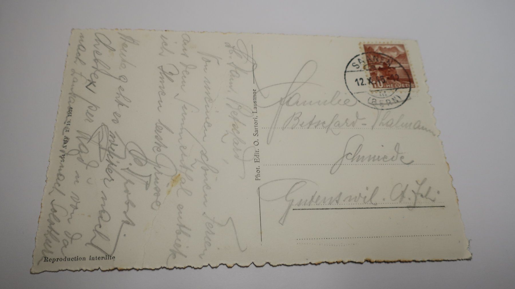 Cartoline postali: Gstaad vue générale et Wildhorn – Usato da Cormoret venduto da Pascalll2001 6