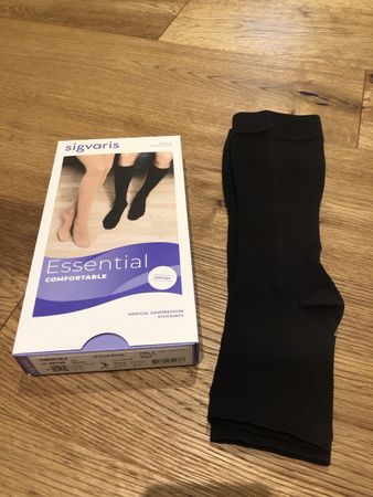 Kompressionsstrümpfe/Stützstrümpfe schwarz