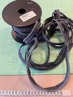 Zum nähen 1 Rolle Jeans Passepoile blau melliert